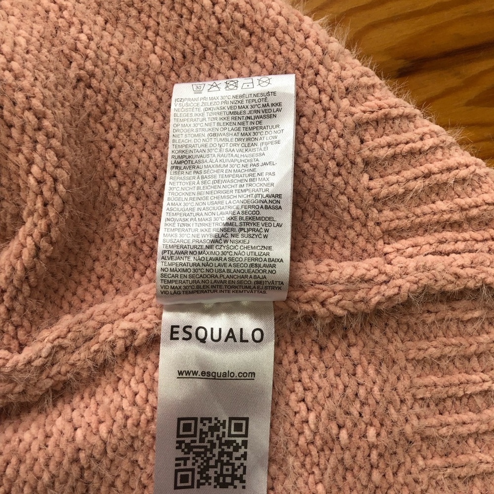 Esqualo dusty rose long open cardigan - Picture 10 of 13